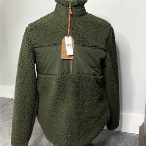 Guy’s Olive Green Sherpa Fleece Jacket